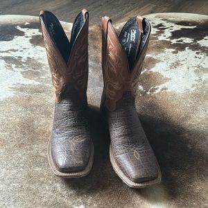 Mens Tony Lama Square Toe Boots size 10.5